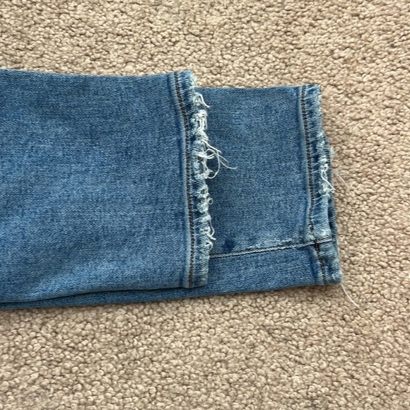 Citizens of Humanity Rocket Crop High Rise Skinny Chico Stripe Jeans Size 27 - Picture 10 of 11